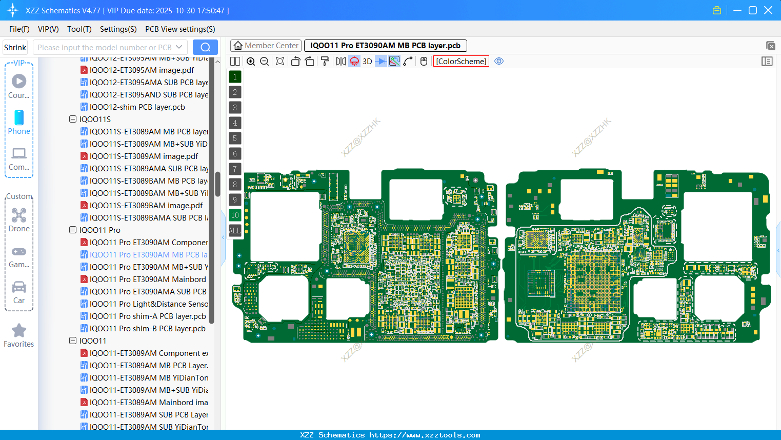 VIVO IQOO11 Pro ET3090AM MB PCB Layer